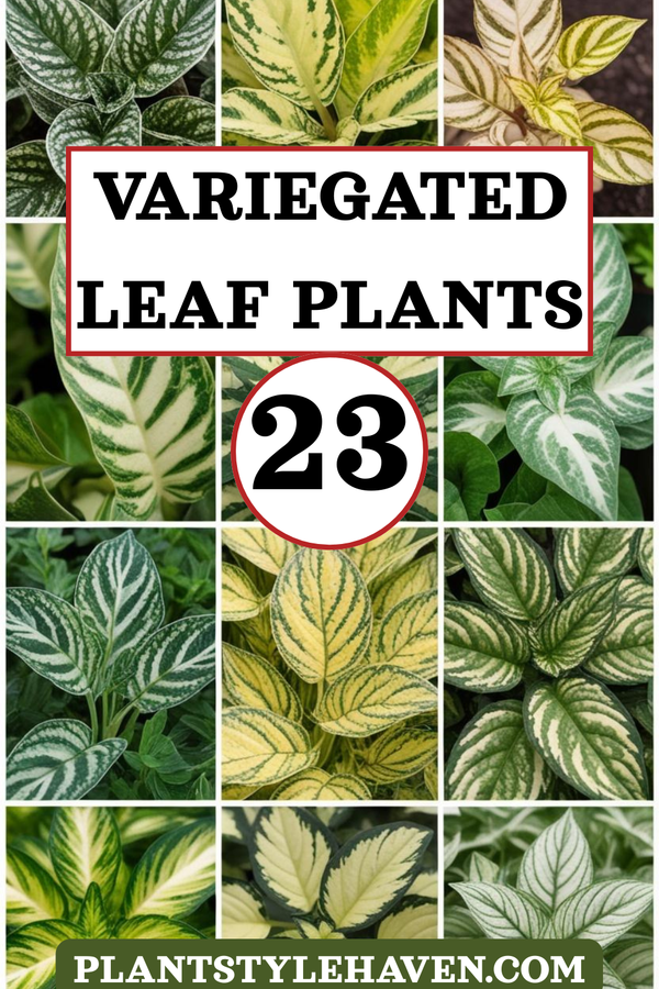 Transform Your Space with 23 Variegated Leaf Plants
