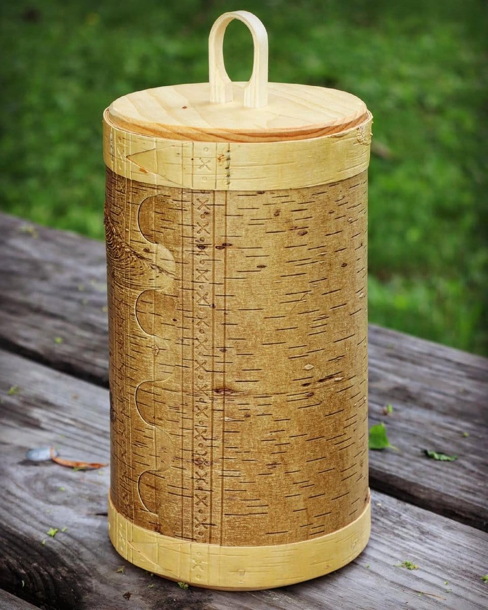bamboo storage tubes with cork lids
