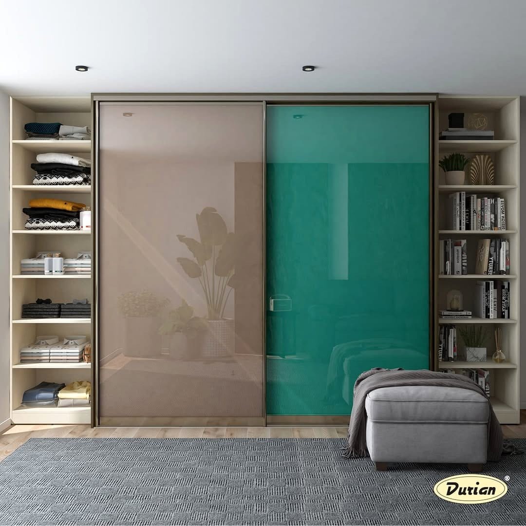 space-saving wardrobe with sliding doors