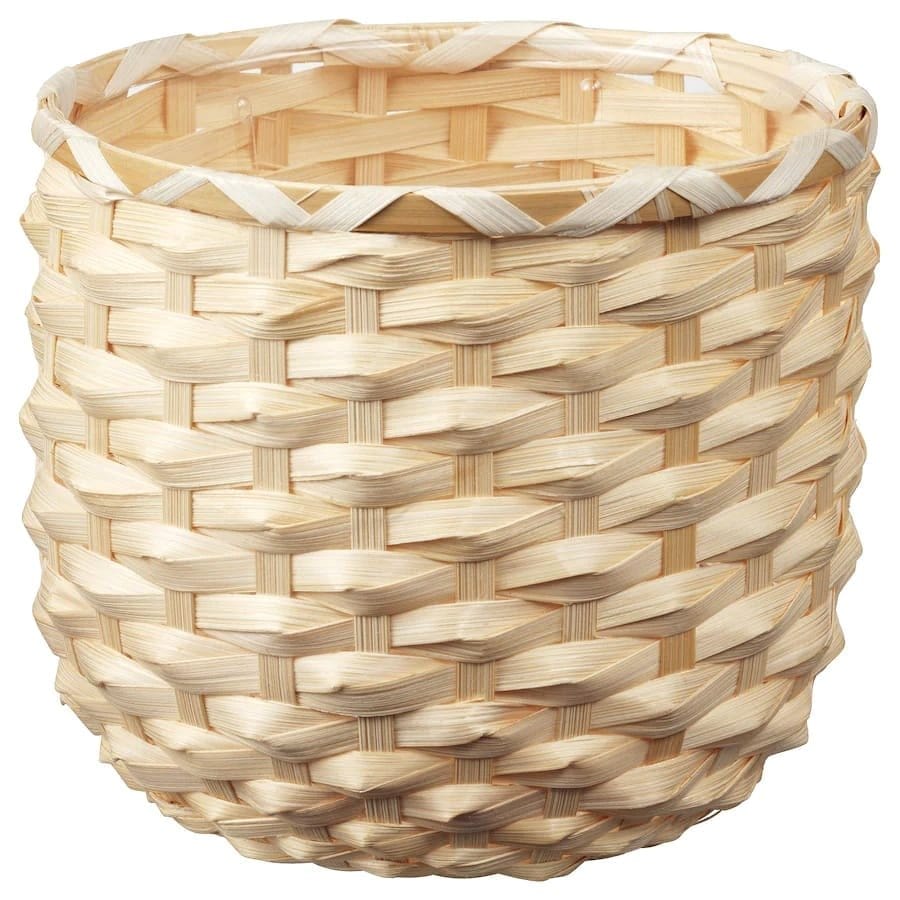 bamboo planter with gentle water flow