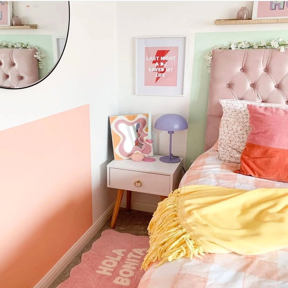 Kawaii pastel-themed wall art prints
