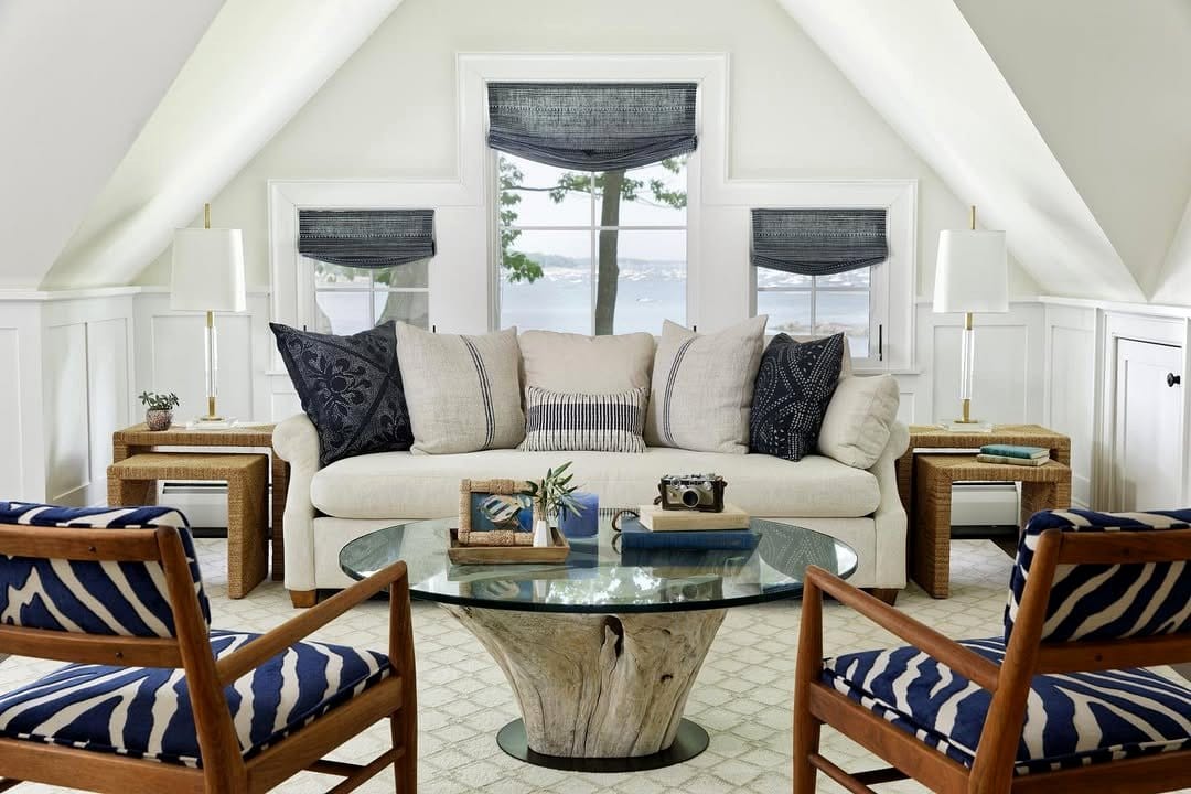 cozy office lounge area