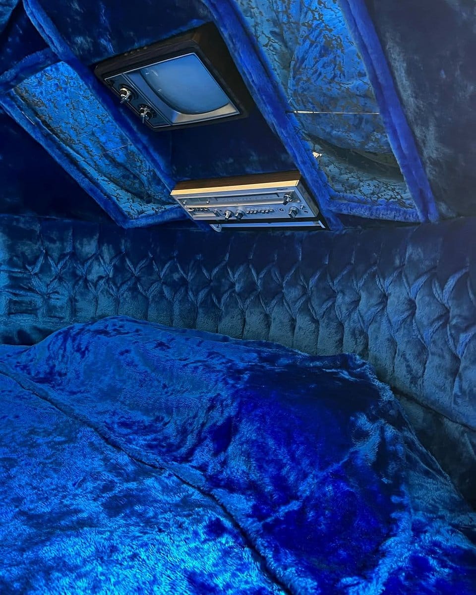 cozy pet bed inside radio