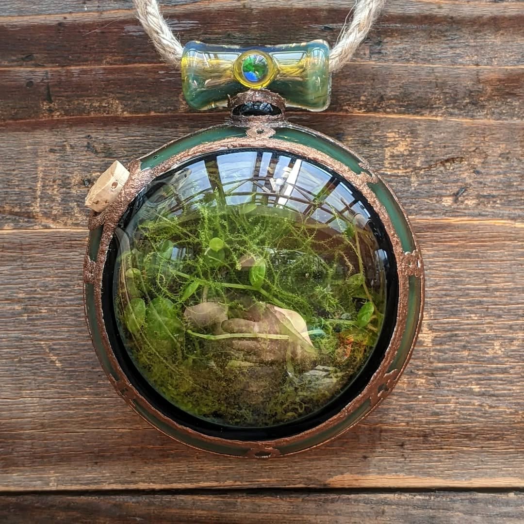 glass terrarium necklace