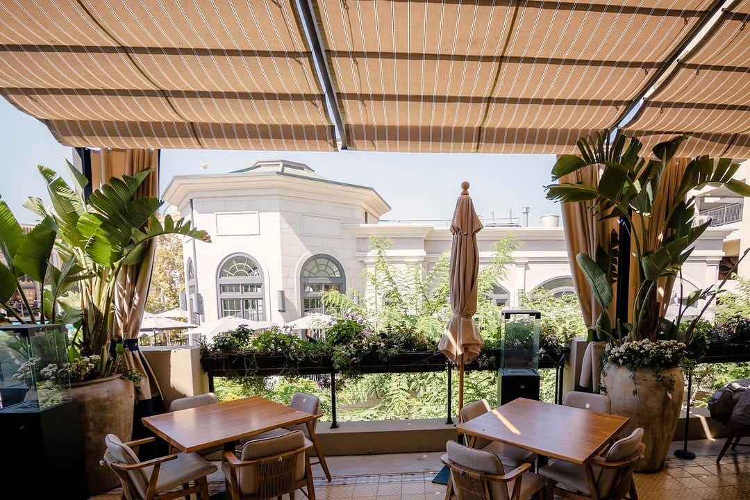 outdoor curtains on patio