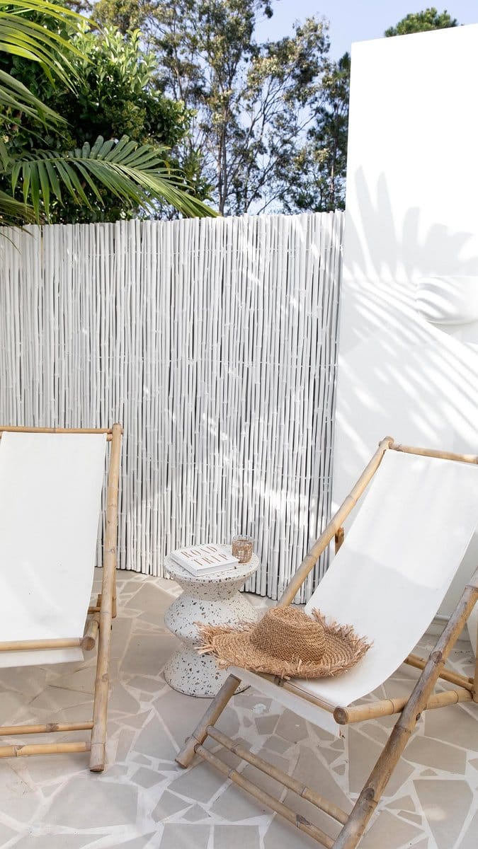 bamboo fence backyard screen