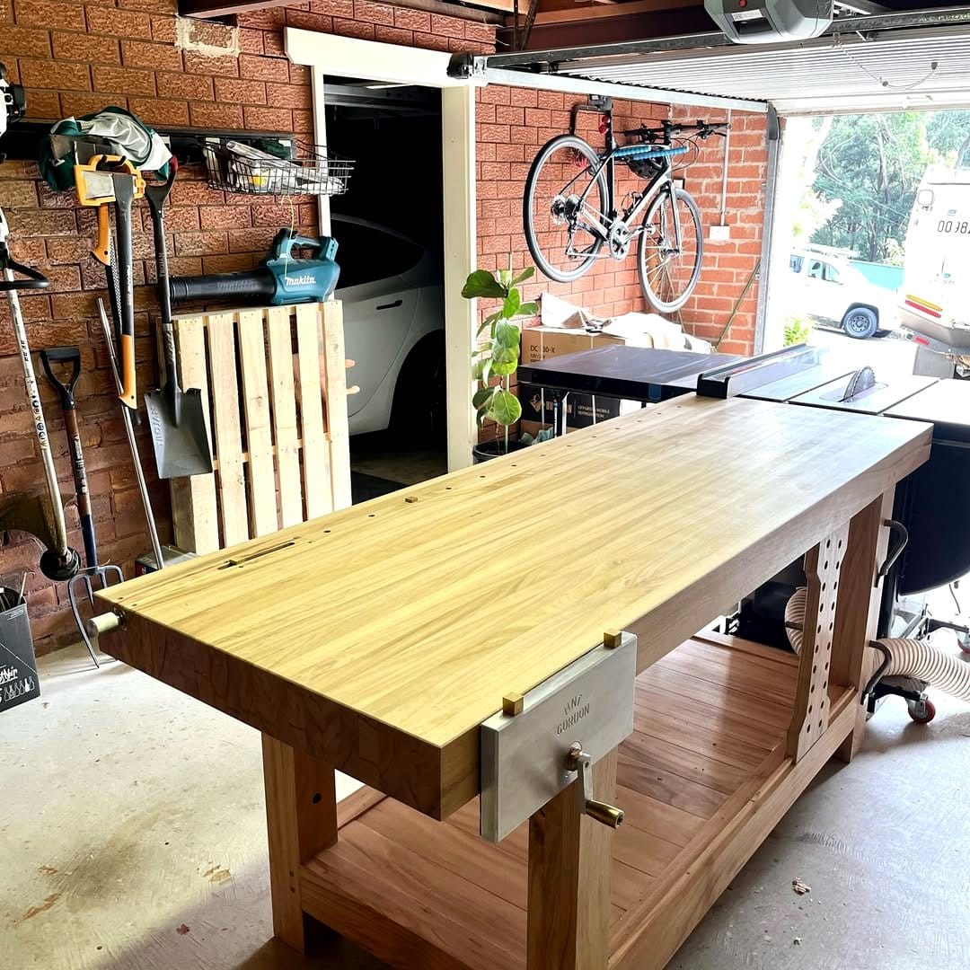 tidy workbench with tools