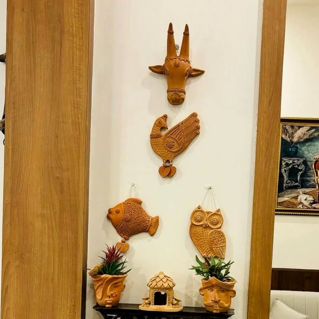 Large-scale paper crane wall art