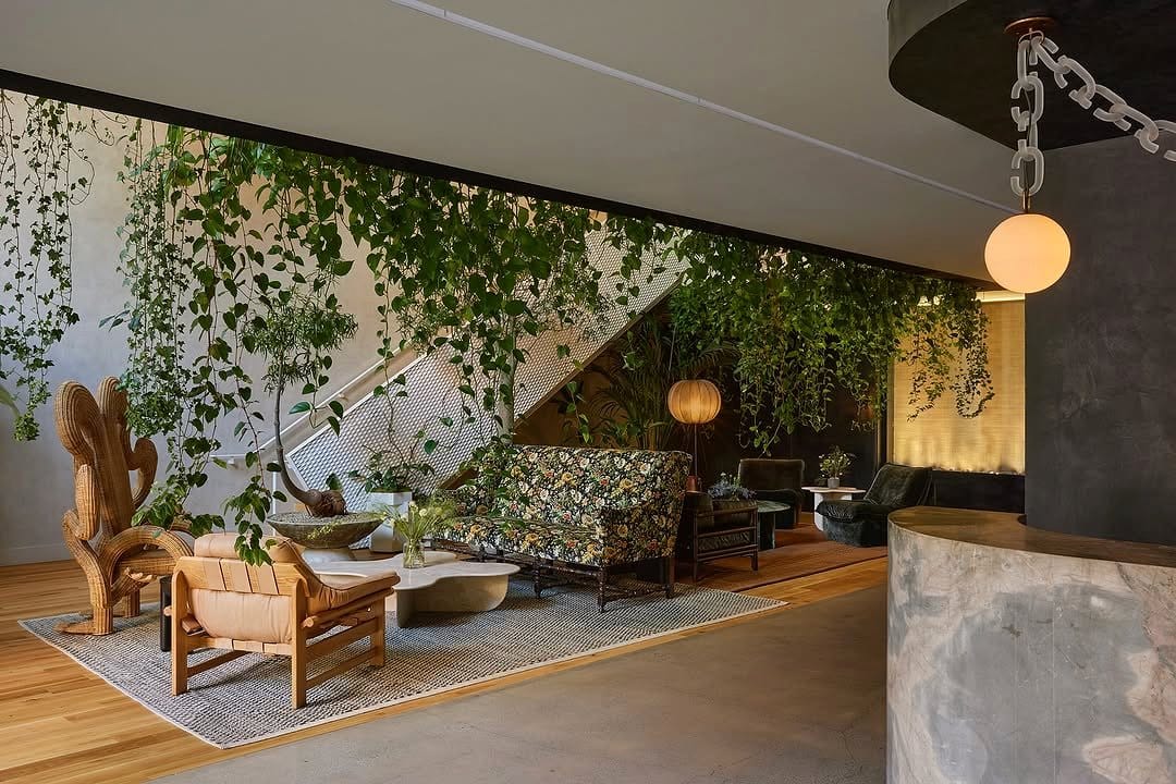 Living room with rune stand focal point
