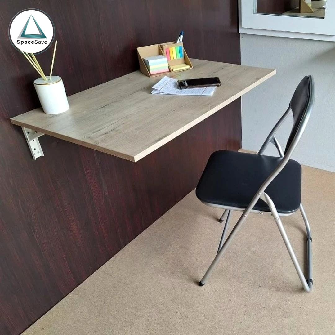 minimalist wall-mounted desk