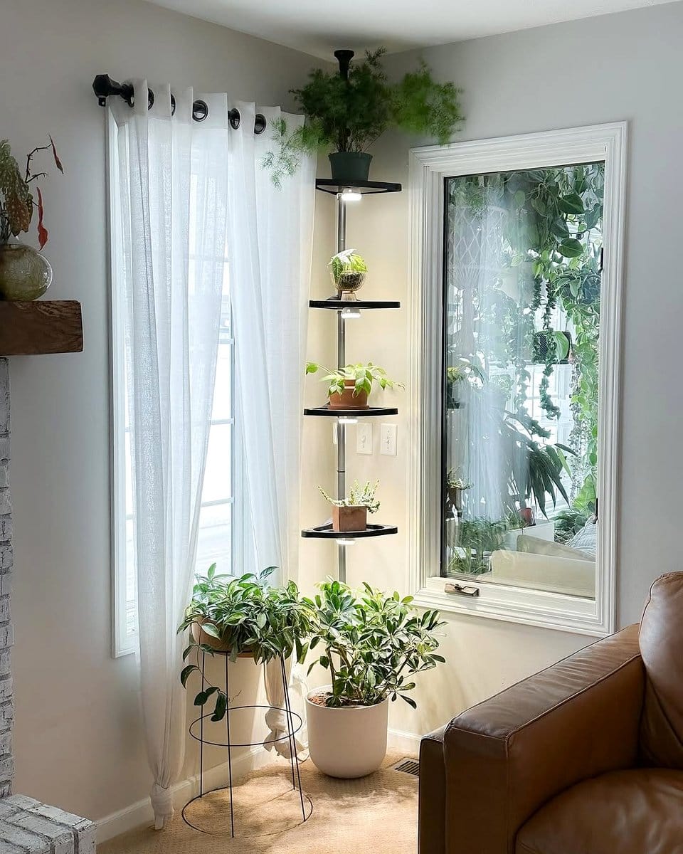 full-spectrum lights in a home garden
