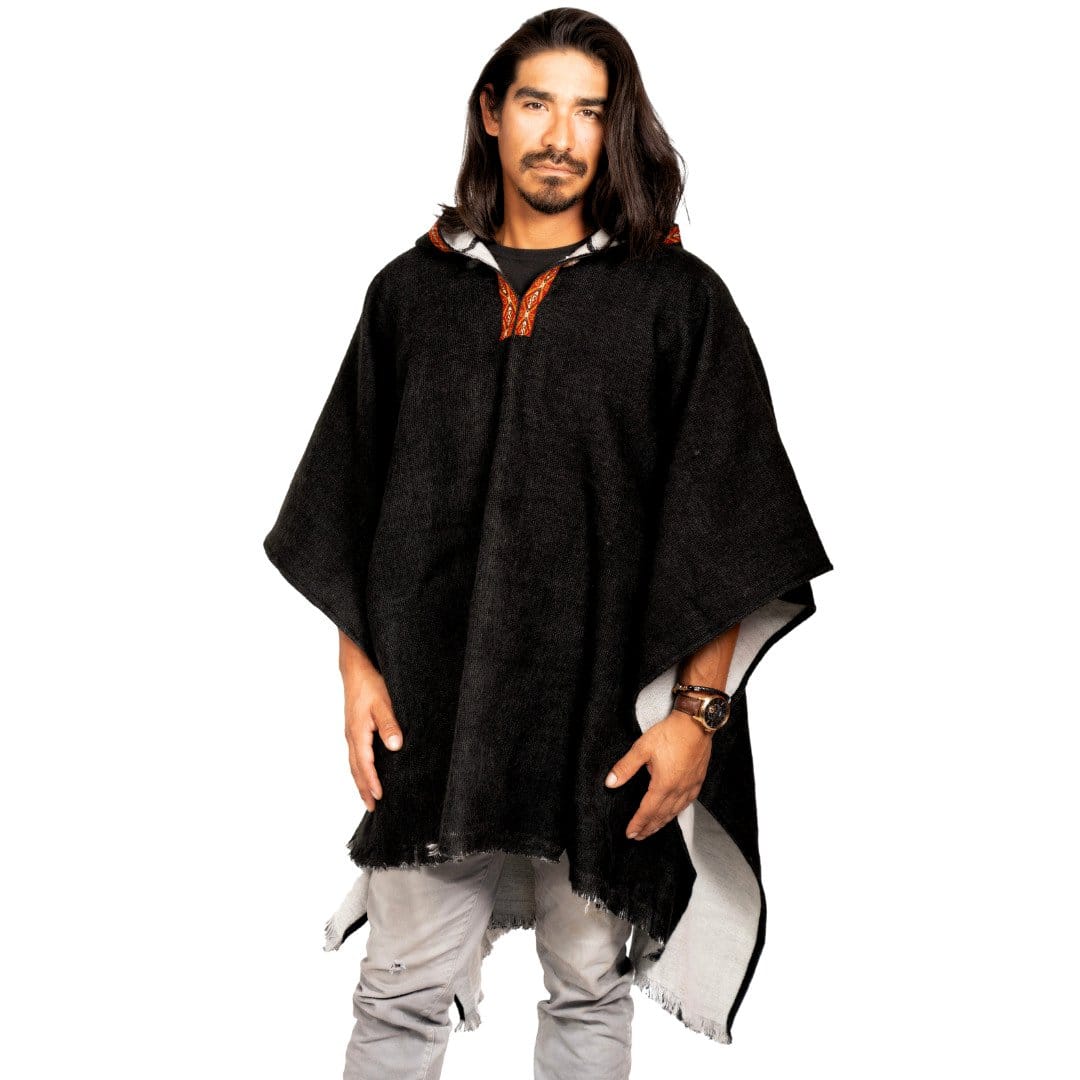 Handcrafted alpaca wool wrap by Andean artisans
