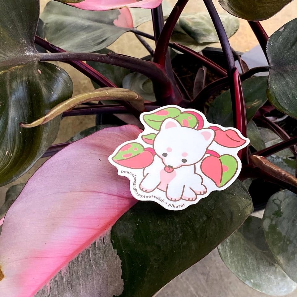 Colorful kawaii plant labels