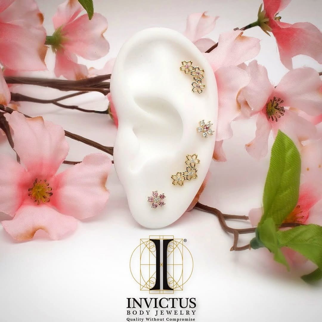 Cherry blossom petal jewelry holder