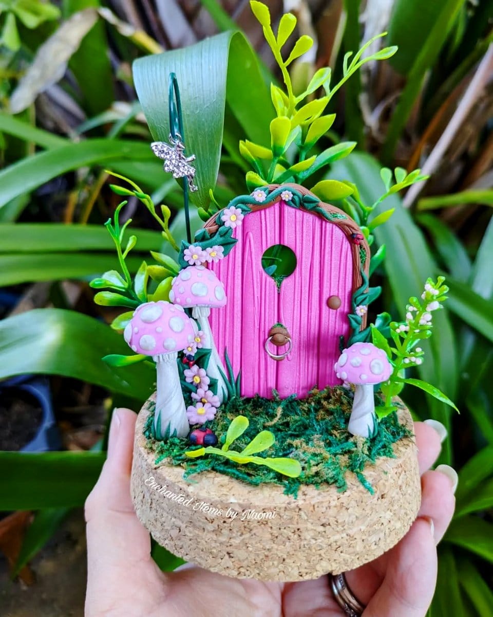 whimsical fairy garden projection