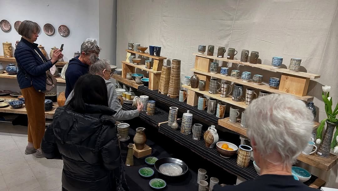 Handcrafted ceramic vase collection