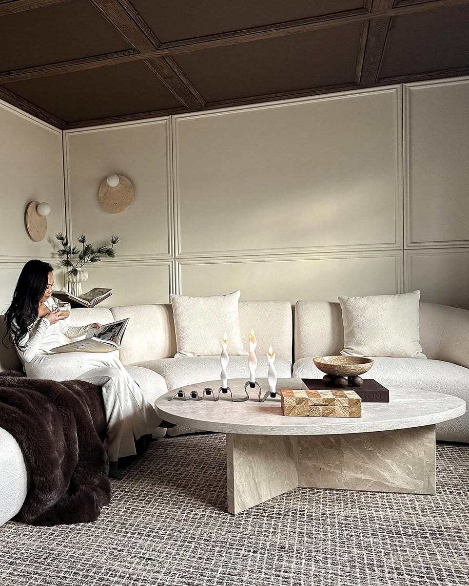 curvy modern coffee table