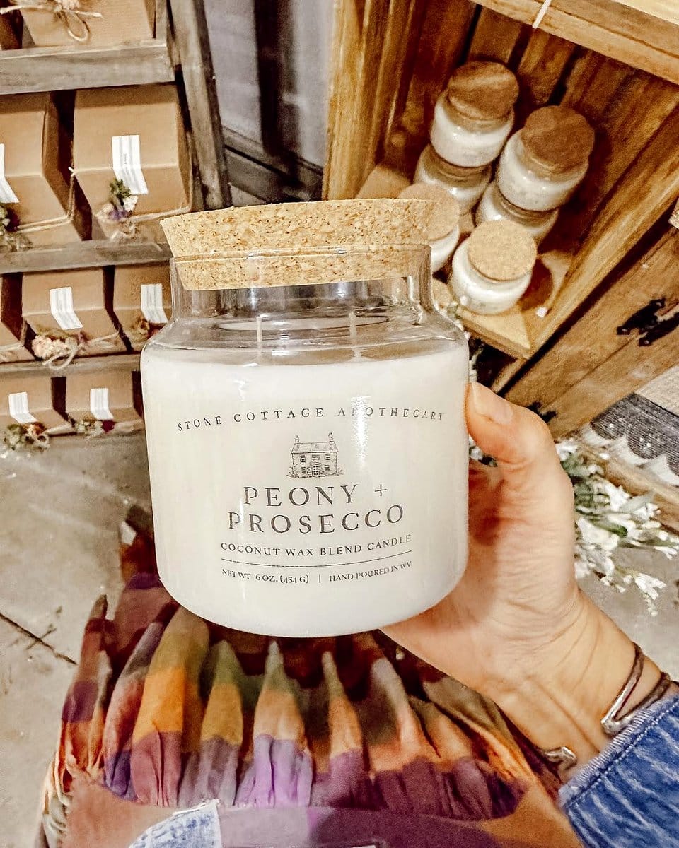 glass apothecary jars with cork stoppers
