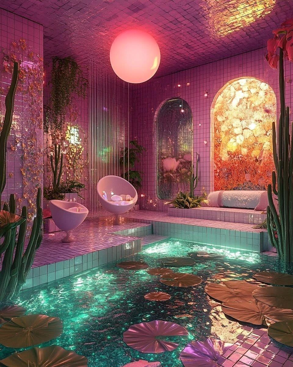 Holographic desert dance performance setup
