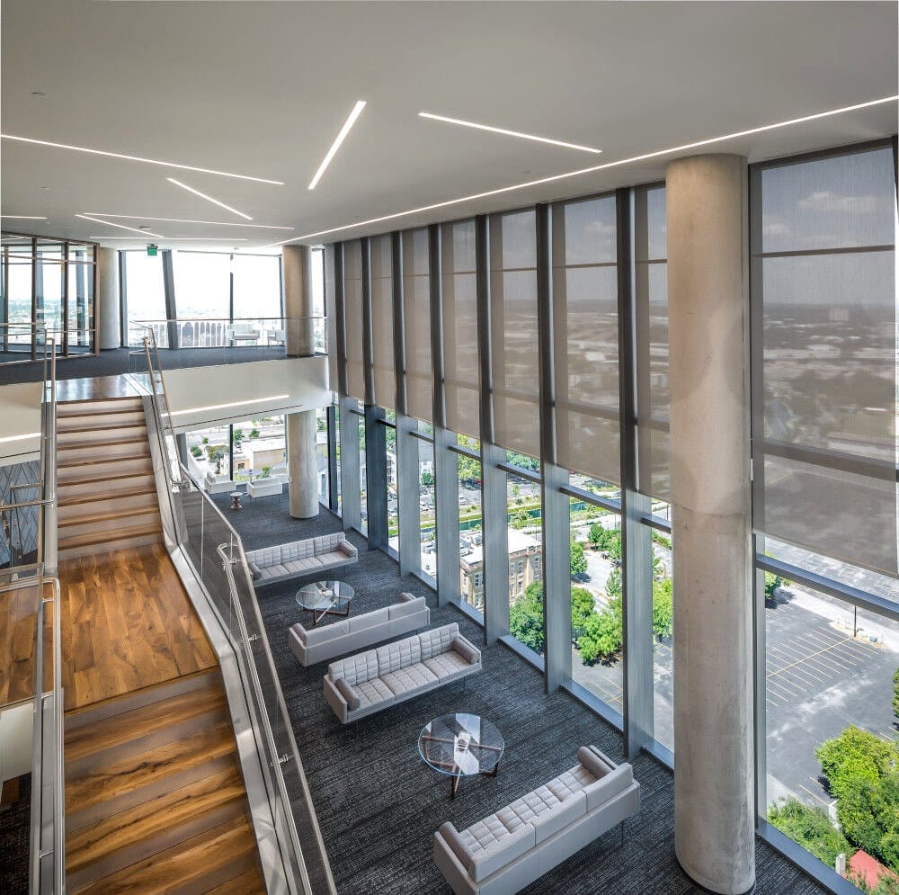 large office window with daylight