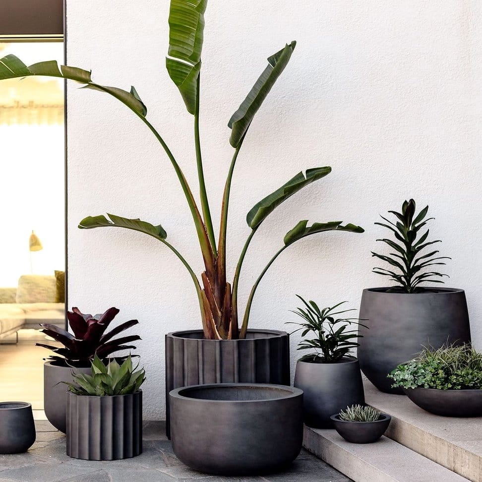 Pixel Asteroids spaceship plant pots