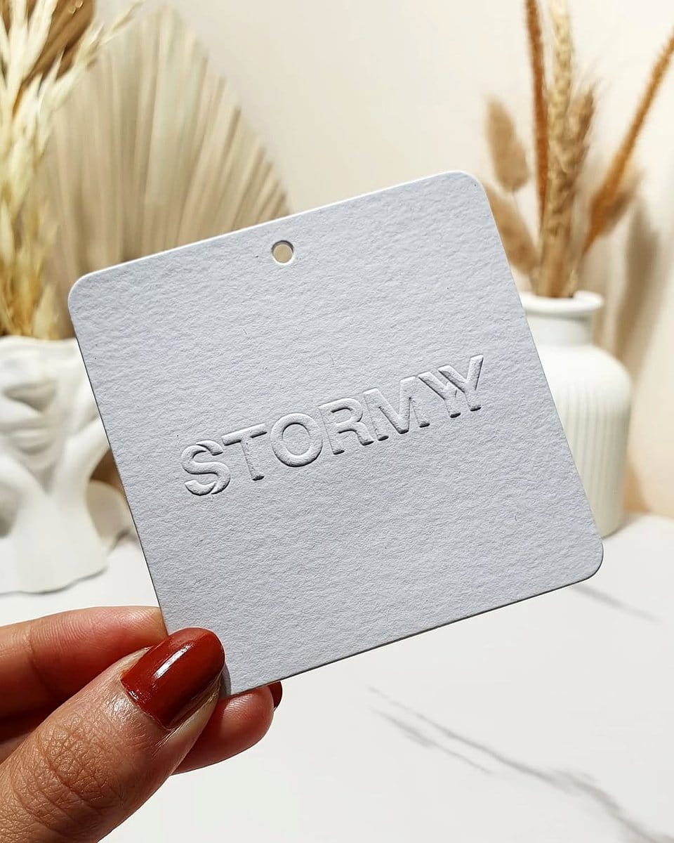 embossed metal plant tags