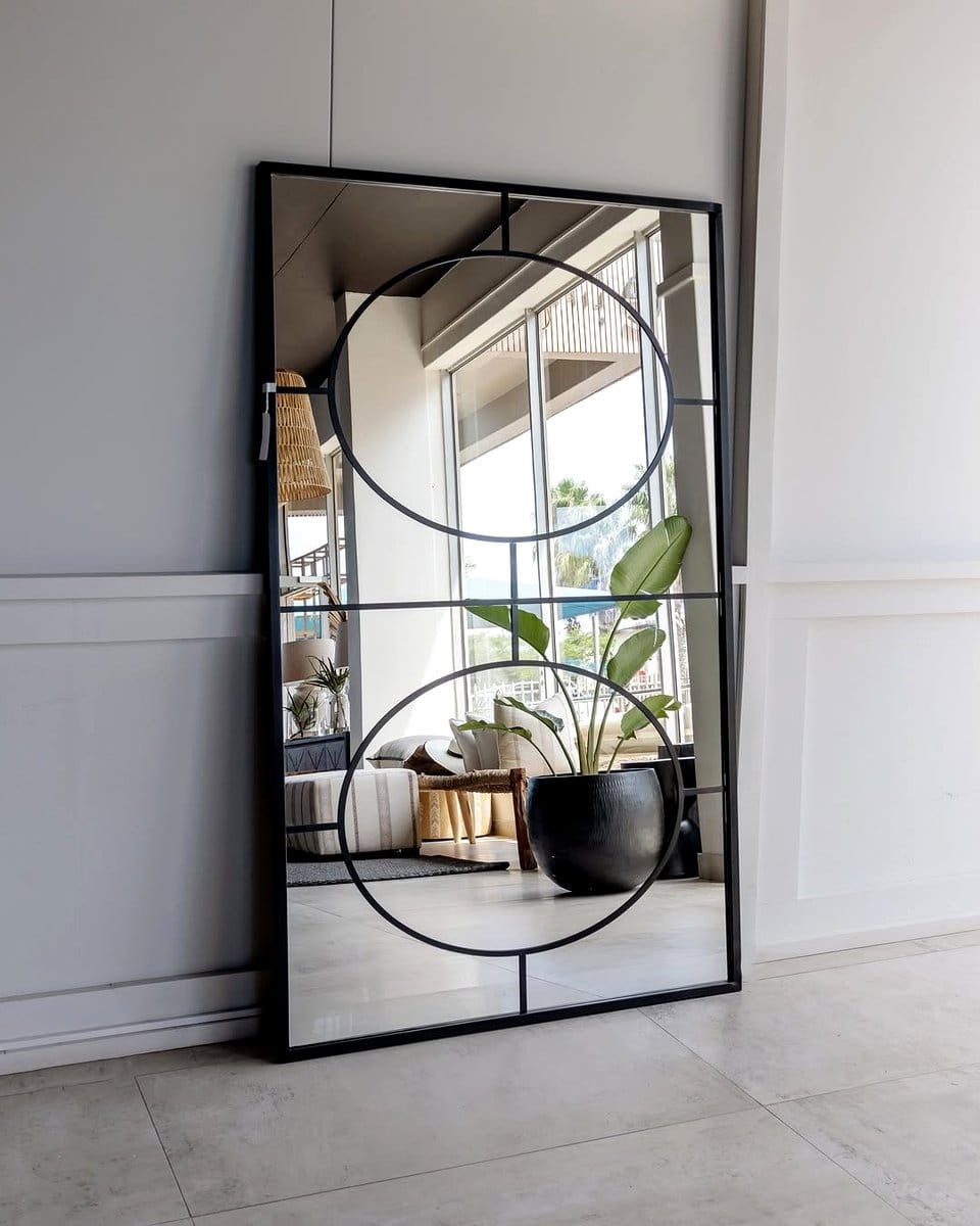 mirror reflecting plant light
