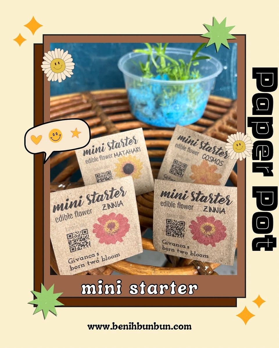 recycled can plant labels