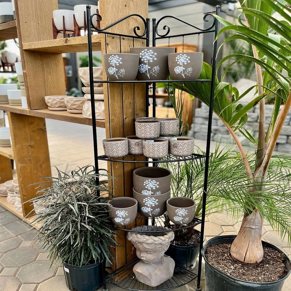 Assorted vintage ceramic planters