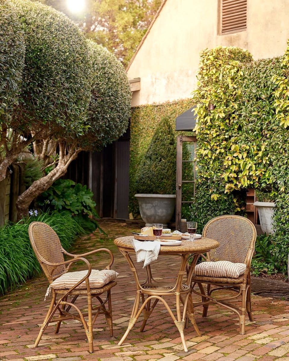 sofa table with integrated greenery