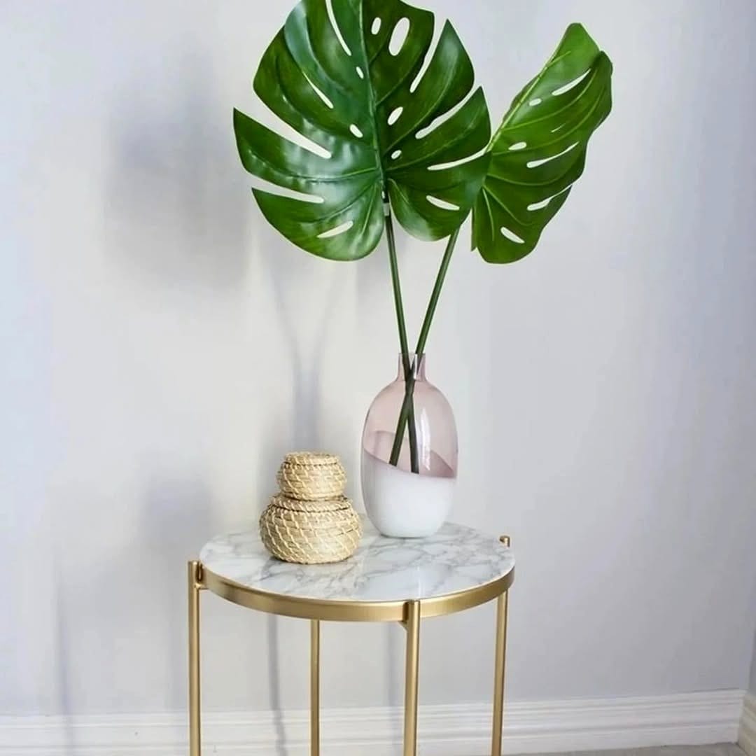 Monstera on accent table