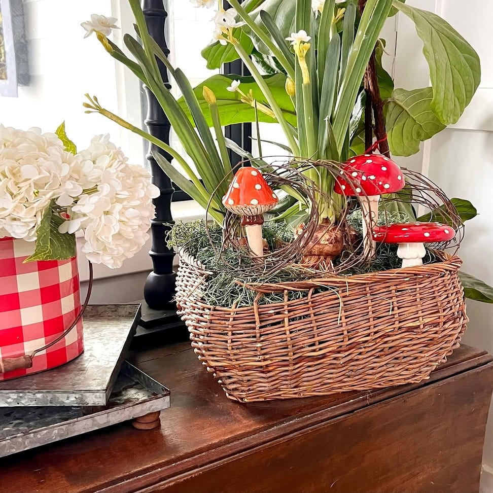 Rustic wooden DIY vertical herb garden