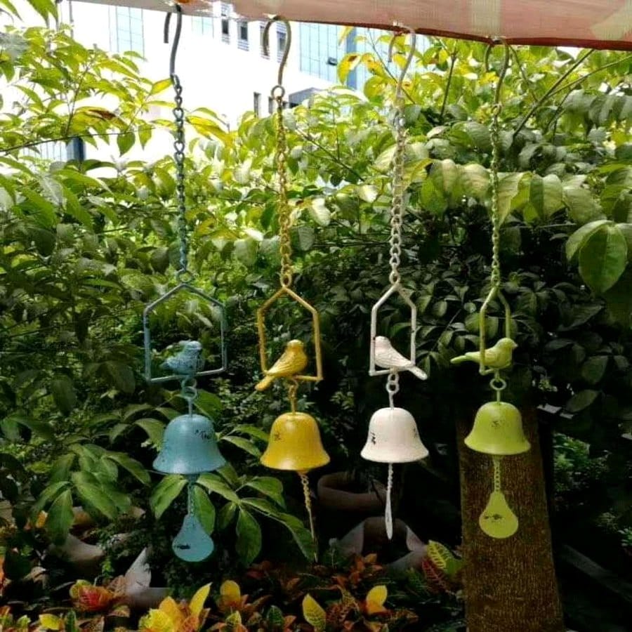 Celtic spiral stone wind chimes