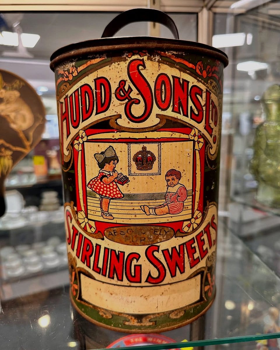 vintage tin cans with herbs
