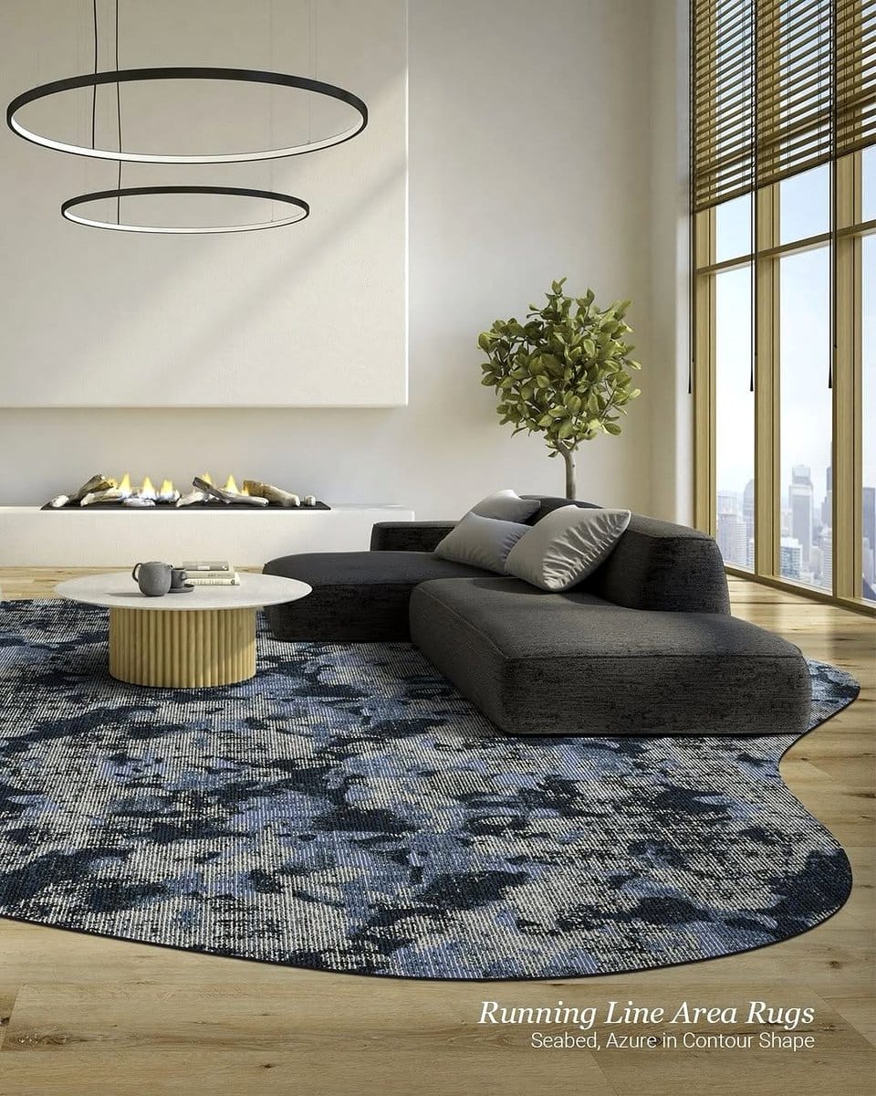 Soft Scandinavian rug in living area