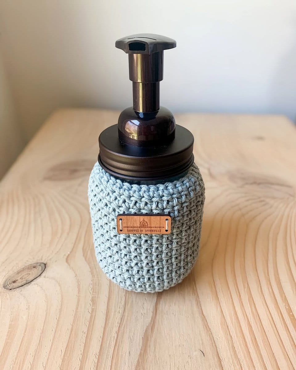 mason jar soap dispenser on sink