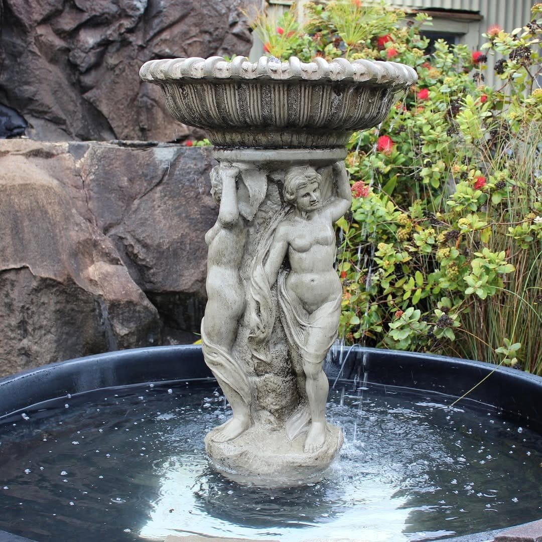 classic stone urn water feature