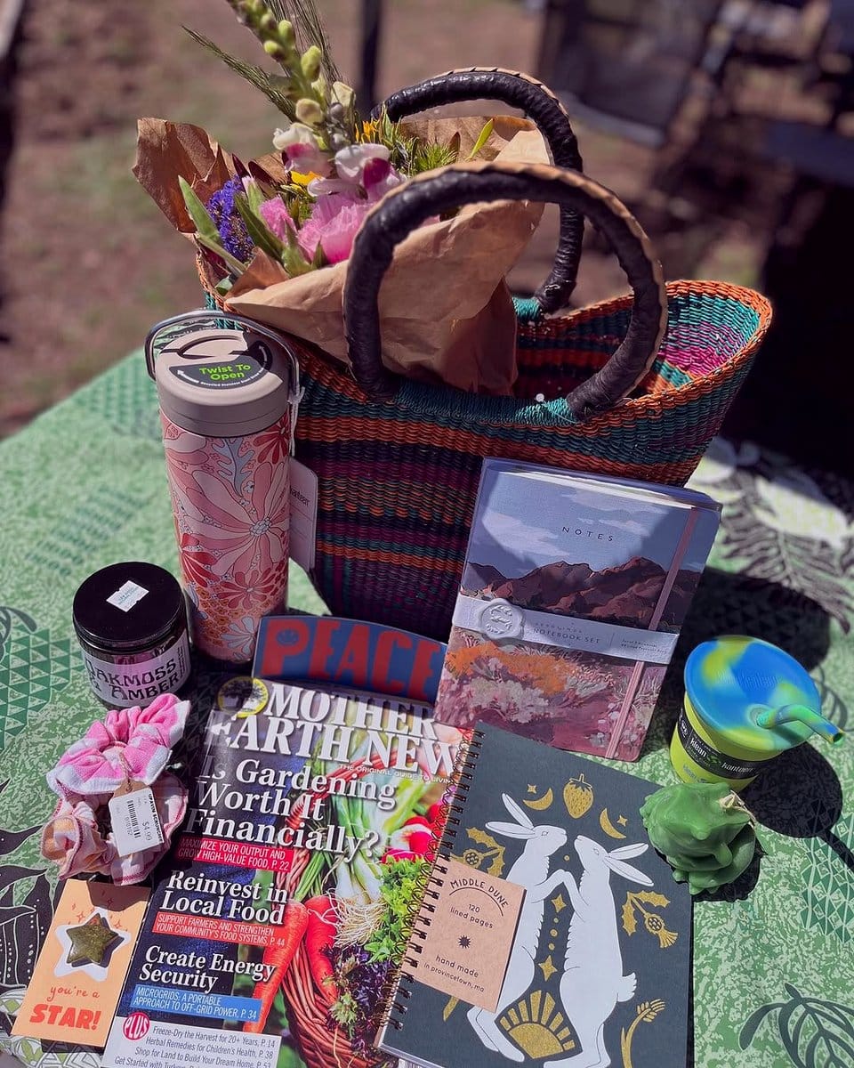 woven basket with magazines