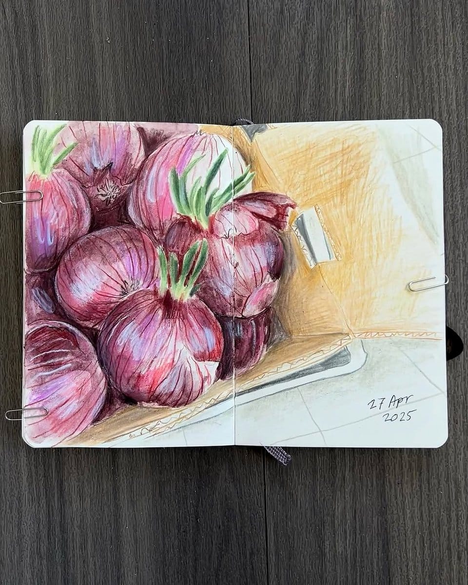 onions on cutting board
