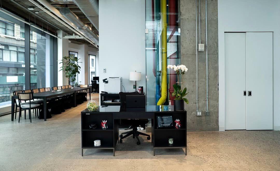 conference room with eco-friendly furniture