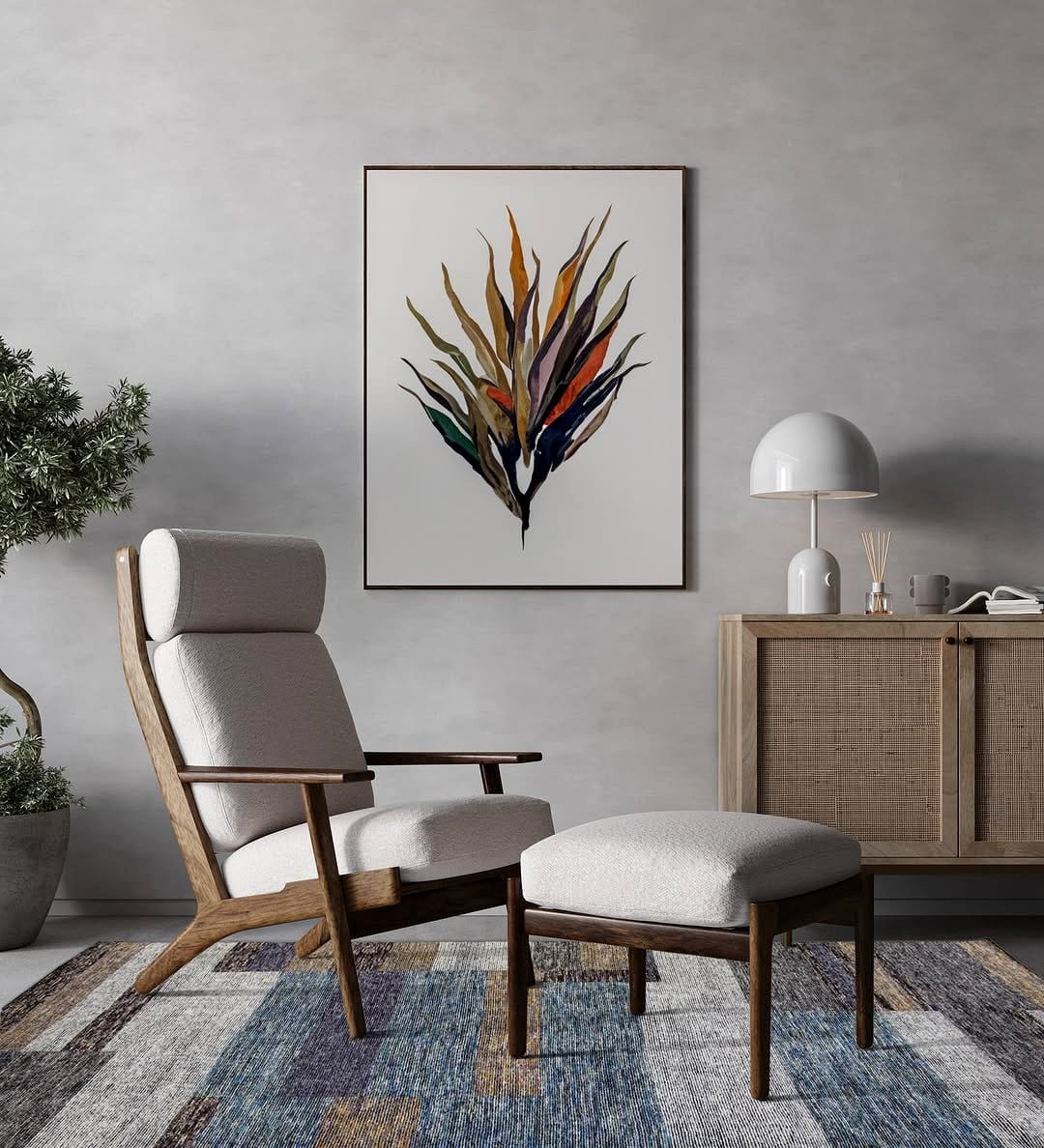 multicolored block area rug