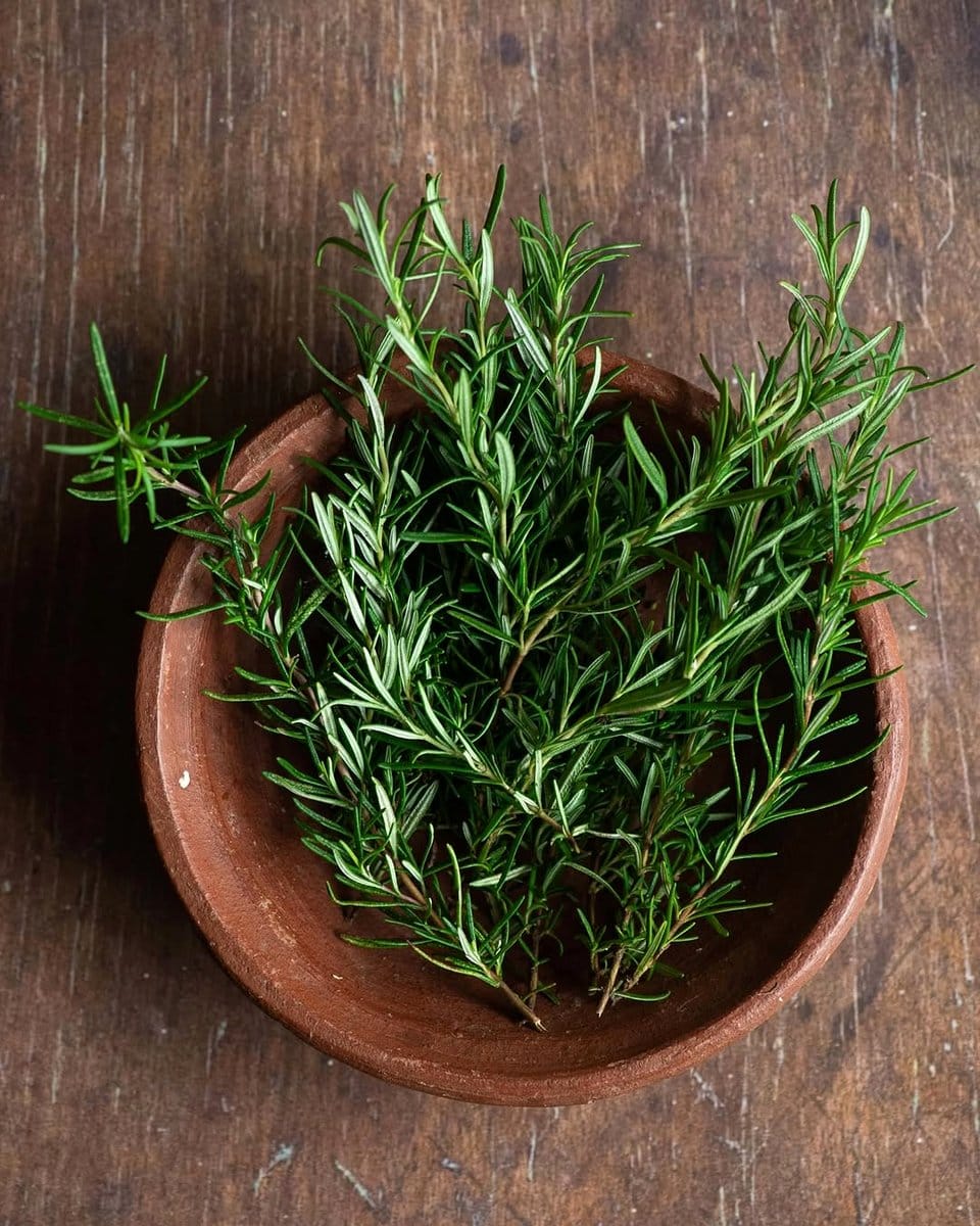 rosemary plant on a kitchen table