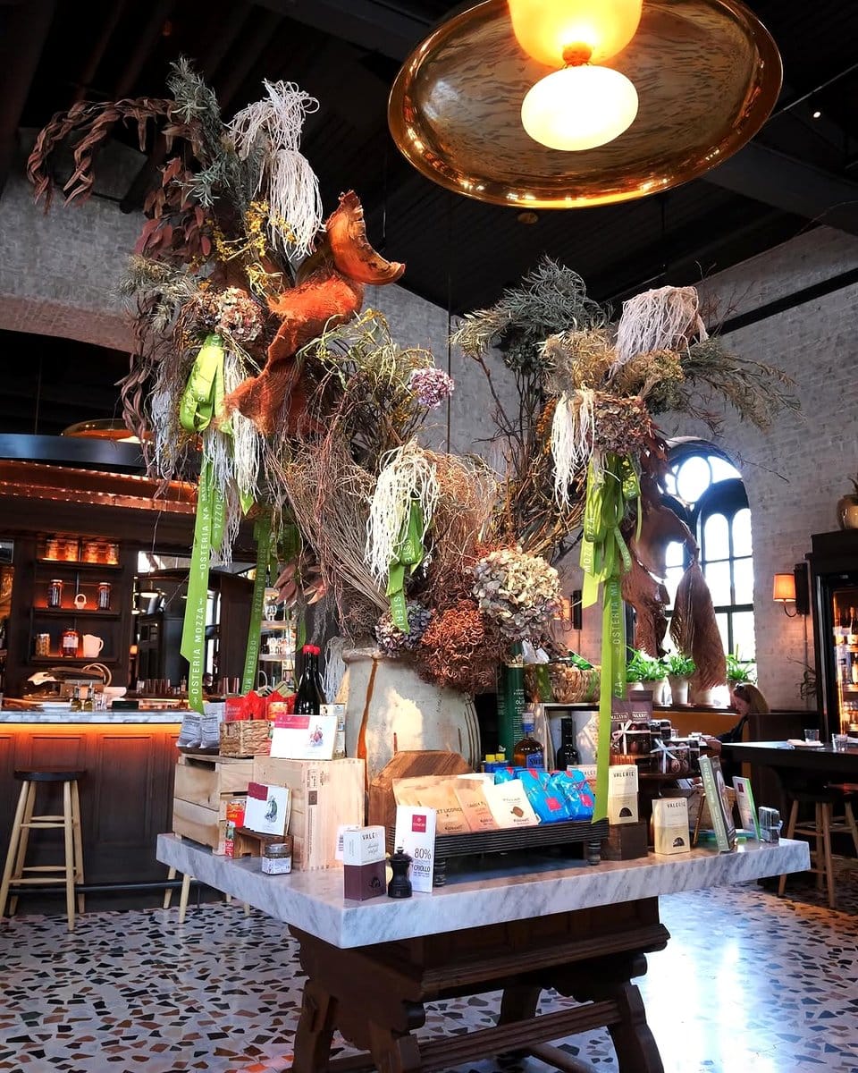 preserved plant arrangement in entryway