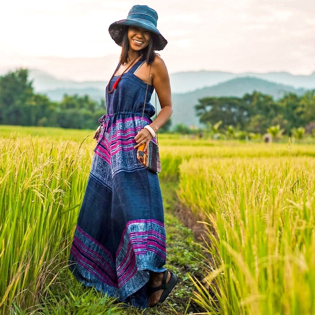Protective shade cloth made from Javanese Batik fabric