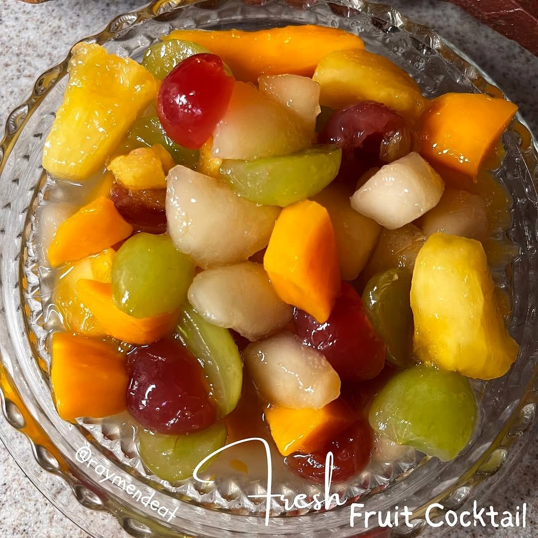 unconventional fruit bowl with mixed fruits