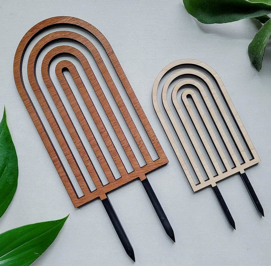 Sturdy teak wood outdoor plant trellis