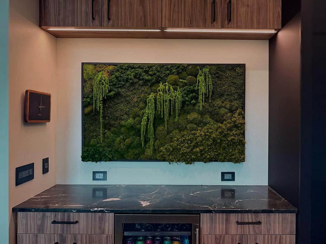 vertical preserved plant wall