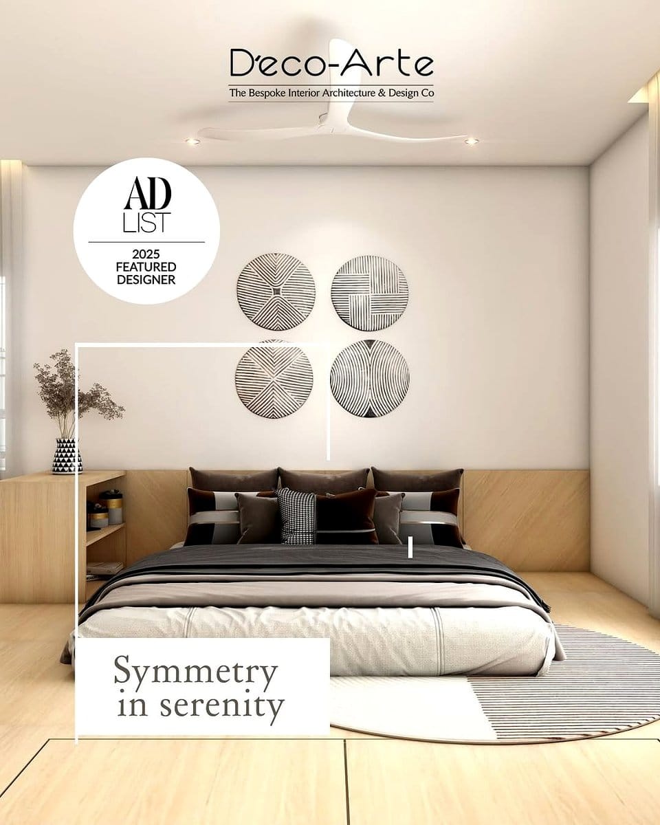 symmetrical bedroom layout