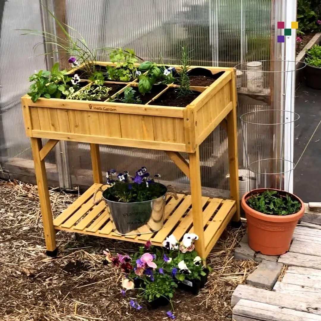 tall barrel planter with deep-rooted plant