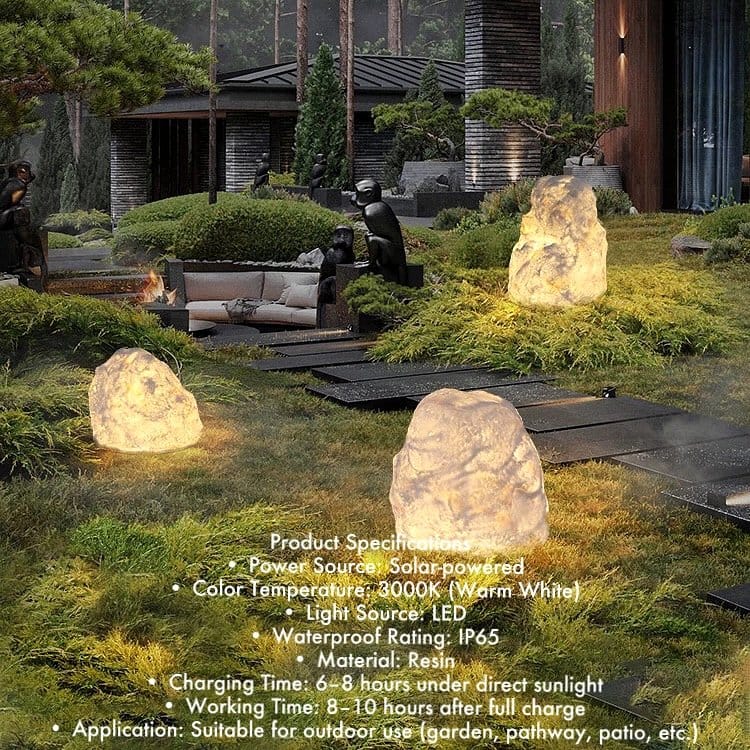 Zen-inspired rock and plant arrangement in a can
